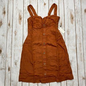 Anthropologie Maeve Twist-Front Mini Dress Small